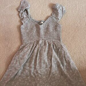 Hollister Floral Light Green Dress